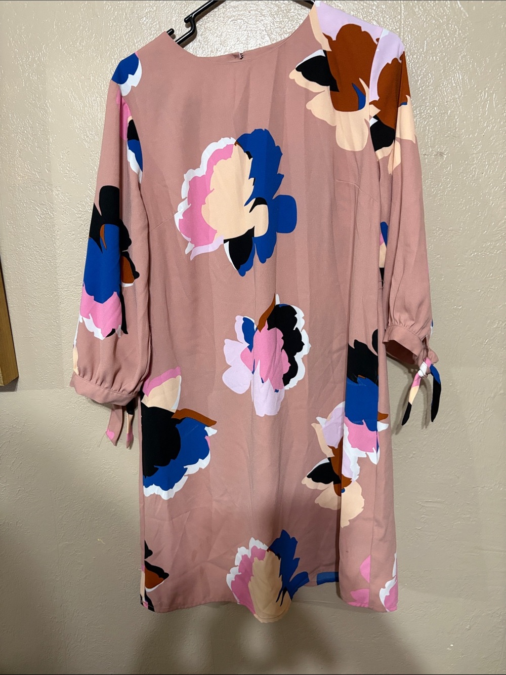 Mauve print sheeth dress